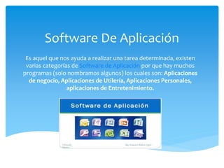 Varias Software Sistemas operativos & software de aplicación | PPTX