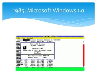 1985: Microsoft Windows 1.0