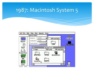 1987: Macintosh System 5