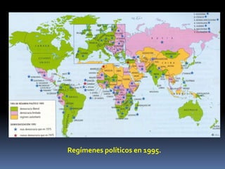 Regímenes políticos en 1995.
 