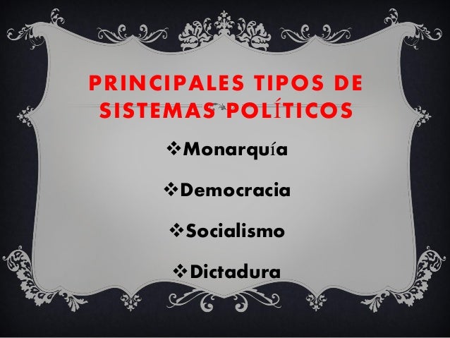Sistemas políticos