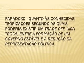 Sistemas políticos e qualidade da democracia, Sistema Políticos, Professor Doutor Rui Teixeira Santos 
