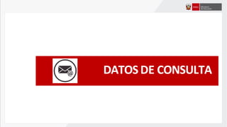 DATOS DE CONSULTA
 