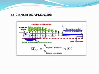EFICIENCIA DE APLICACIÓN
 