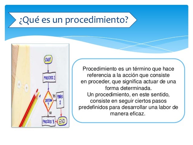 Sistemas y procedimientos.