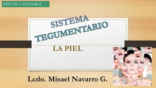 LA PIEL
Lcdo. Misael Navarro G.
ESTETICA INTEGRAL
 