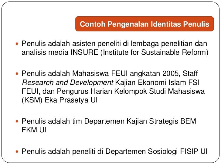 Sistematika Karya Tulis Ilmiah