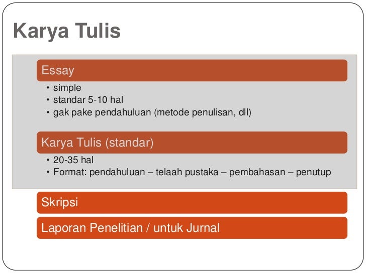 Sistematika Karya Tulis Ilmiah 