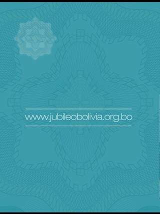 TRIBUTARIO
EL SISTEMA
en Bolivia
Serie Debate Público Nº 29
www.jubileobolivia.org.bo
El principal desafío es garantizar la
sostenibilidad de las finanzas públicas
La Constitución establece tributar
según la capacidad económica
Gobernaciones y municipios deben
tener mayor potestad tributaria
Análisis y propuestas para una reforma
 