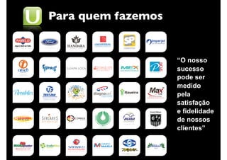 Para quem fazemos


                    “O nosso
                    sucesso
                    pode ser
                    medido
                    pela
                    satisfação
                    e fidelidade
                    de nossos
                    clientes”
 