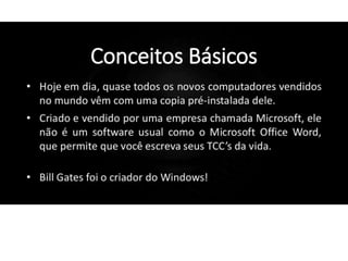 Arquitetura Básica do Sistema Colaborativo
• Sistemas centralizados: são sistemas que armazenam todas
as informações e documentos em um servidor central. ( ERP )
• Sistemas descentralizados: utilizam bases de dados
sincronizáveis, o que significa que o usuário pode fazer uso de
parte do sistema mesmo estando desconectado
• Sistemas híbridos: Podem funcionar tanto de forma
centralizada como de forma descentralizada (offline).
 