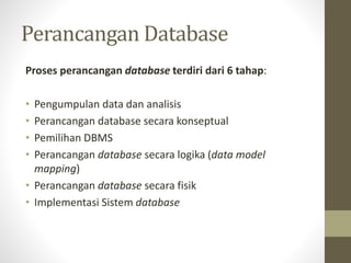 Sistem basis data 2 | PPTX