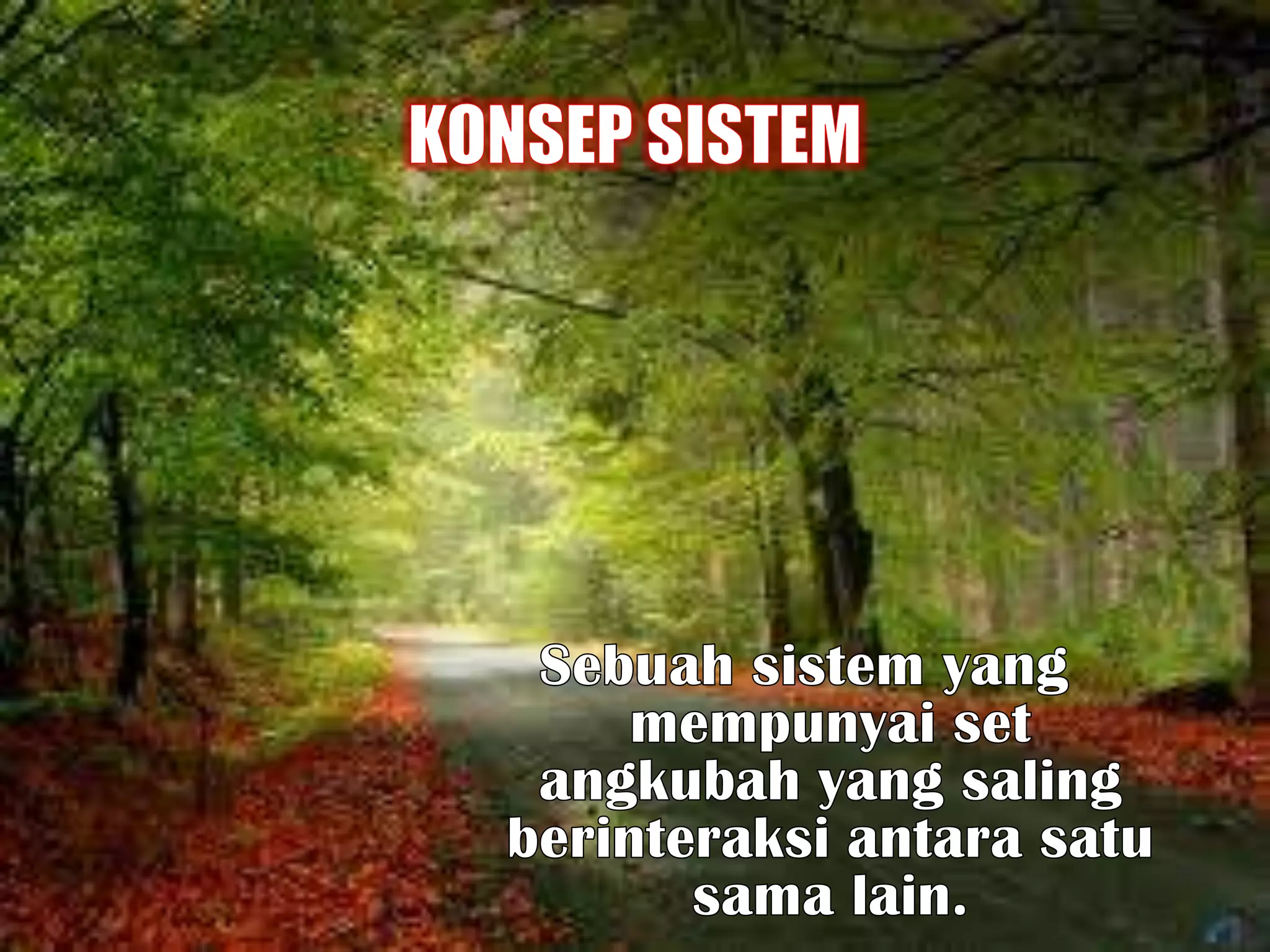 Iabertujuanuntukmencapaikeseimbanganapabilasistemtersebutterganggu.JENIS–JENIS SISTEMSistemterpencil