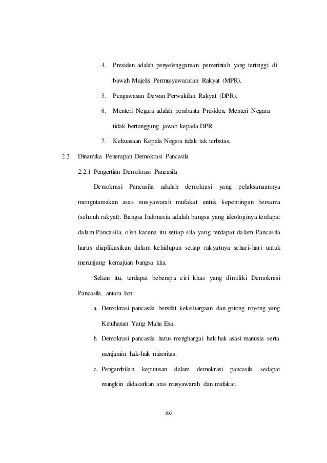 Sistem Dan Dinamika Demokrasi Pancasila Blog Dikonversi