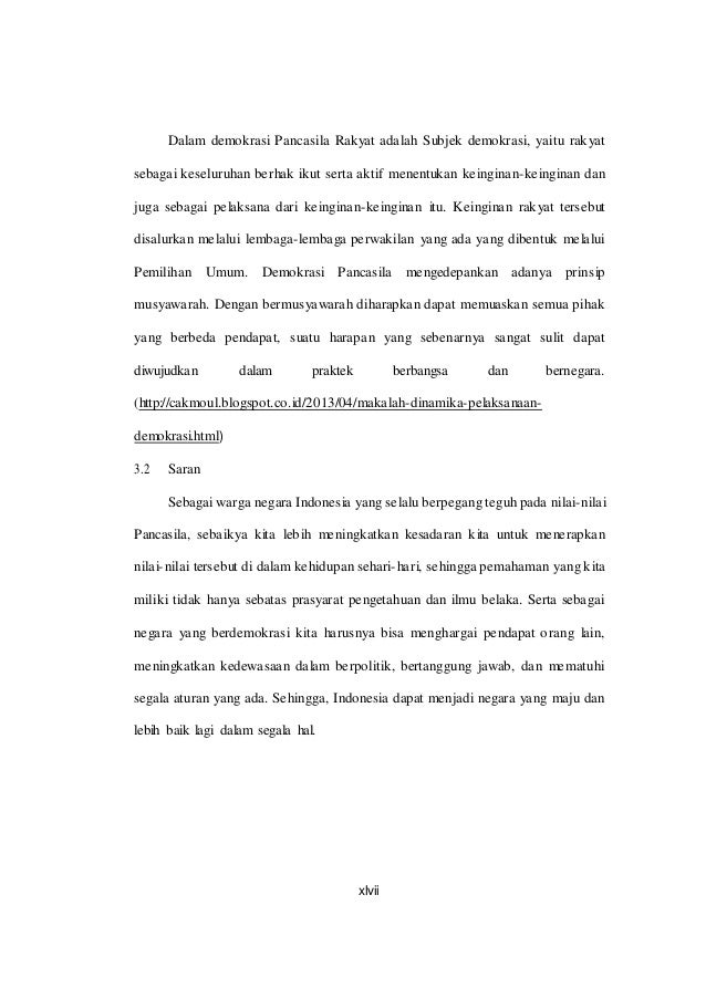 Sistem Dan Dinamika Demokrasi Pancasila Blog Dikonversi