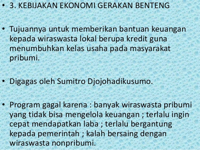Tujuan Dilaksanakan Program Sistem Ekonomi Gerakan Benteng Nasi Tujuan Dilaksanakan Program Sistem Ekonomi Gerakan Benteng Nasi