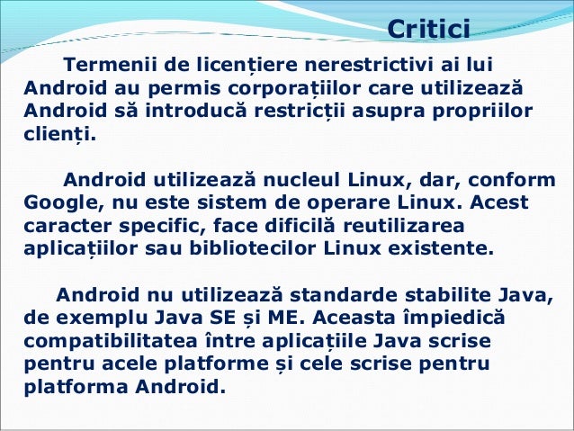 Sistem De Operare Android Madalina Olariu