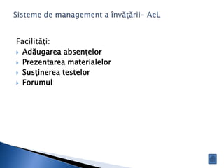 Sisteme de management a invatarii | PPTX