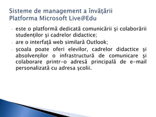 Sisteme de management a invatarii | PPTX