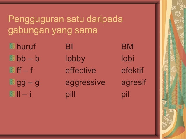 Sistem Ejaan Bahasa Melayu / Sistem bahasa  Berdasarkan darjah