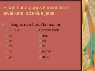 Huruf konsonan bahasa melayu