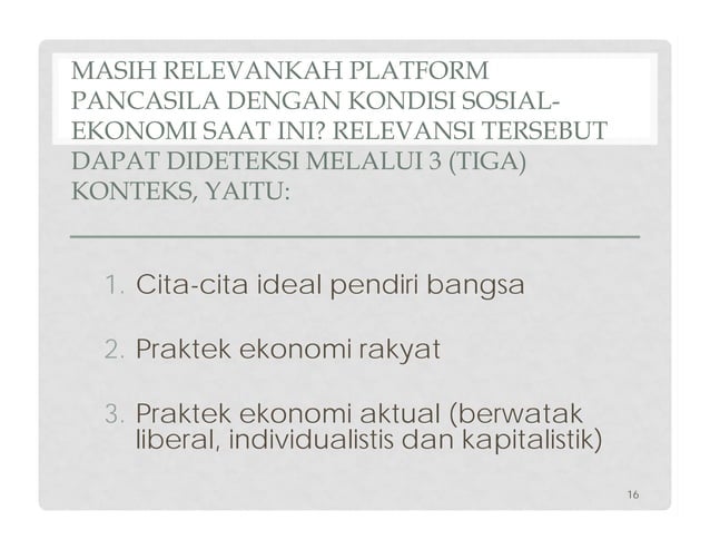 SISTEM EKONOMI PANCASILA untuk kelas 10 smk | PPT | Free Download