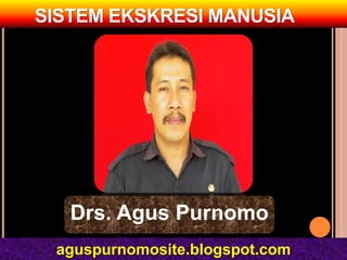 SISTEM EKSKRESI MANUSIA




   Drs. Agus Purnomo
 aguspurnomosite.blogspot.com
 