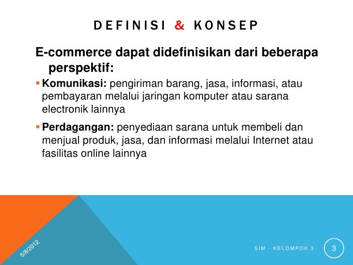 Definisi sistem perdagangan elektronik