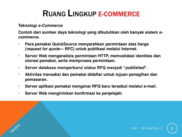 Persyaratan sistem teknologi perdagangan