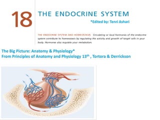 *Edited by: Tenri Ashari




The Big Picture: Anatomy & Physiology*
From Principles of Anatomy and Physiology 13th , Tortora & Derrickson
 
