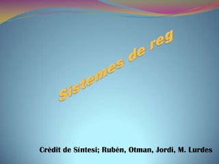Crèdit de Síntesi; Rubèn, Otman, Jordi, M. Lurdes
 