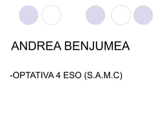 ANDREA BENJUMEA -OPTATIVA 4 ESO (S.A.M.C) 