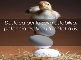 Destaca per la seva estabilitat,
potència gràfica i facilitat d'ús.
 