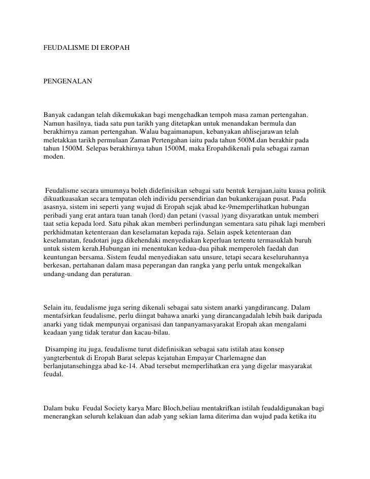 Sistem Feudalisme