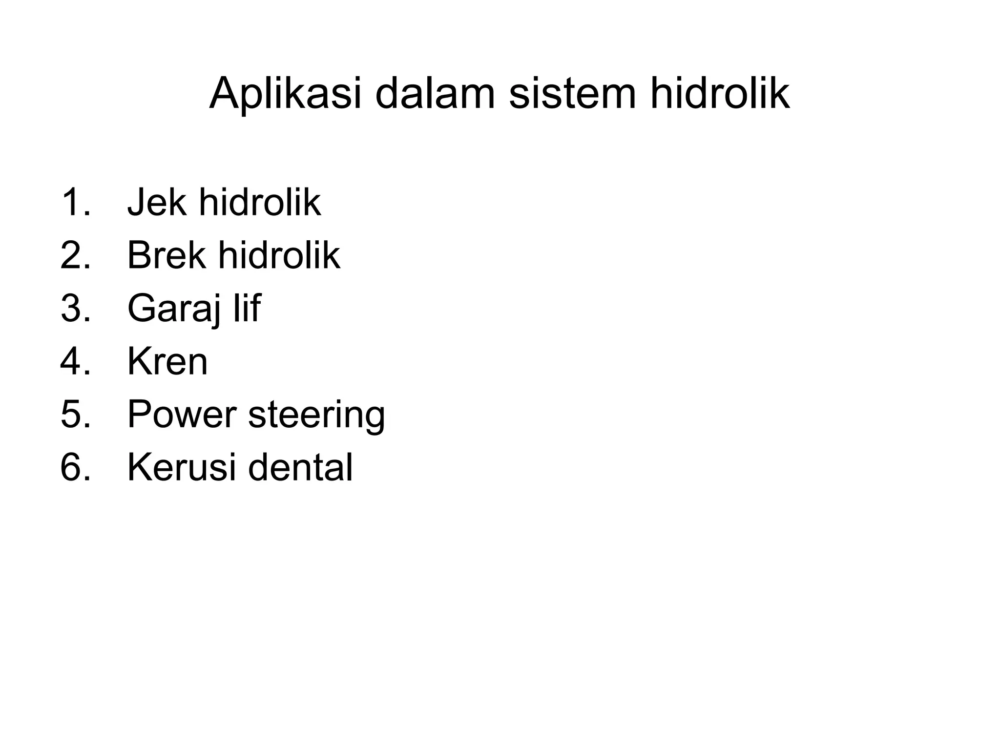 Sistem Hidrolik Ppt