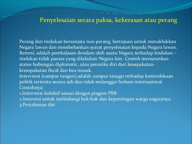 Contoh Hukum Internasional Status Hukum 