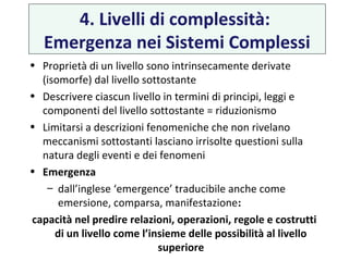 Sistemi biologici complessi | PPT