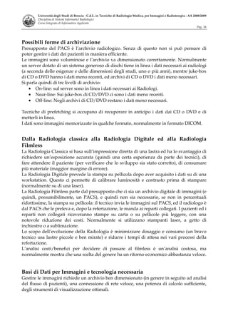 Sistemi Informatici Radiologici Tsrm 2008 09