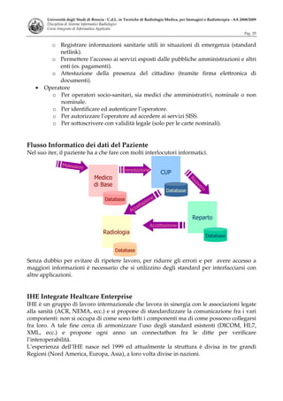 Sistemi Informatici Radiologici Tsrm 2008 09
