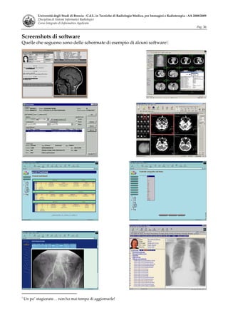 Sistemi Informatici Radiologici Tsrm 2008 09