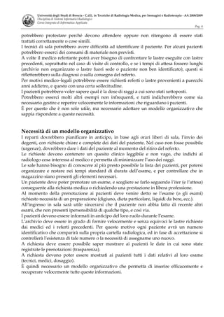 Sistemi Informatici Radiologici Tsrm 2008 09