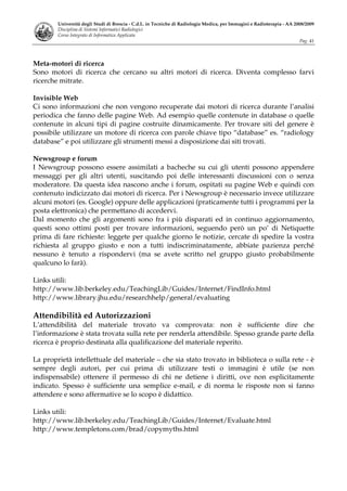 Sistemi Informatici Radiologici Tsrm 2008 09