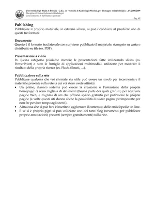 Sistemi Informatici Radiologici Tsrm 2008 09