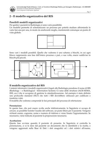 Sistemi Informatici Radiologici Tsrm 2008 09