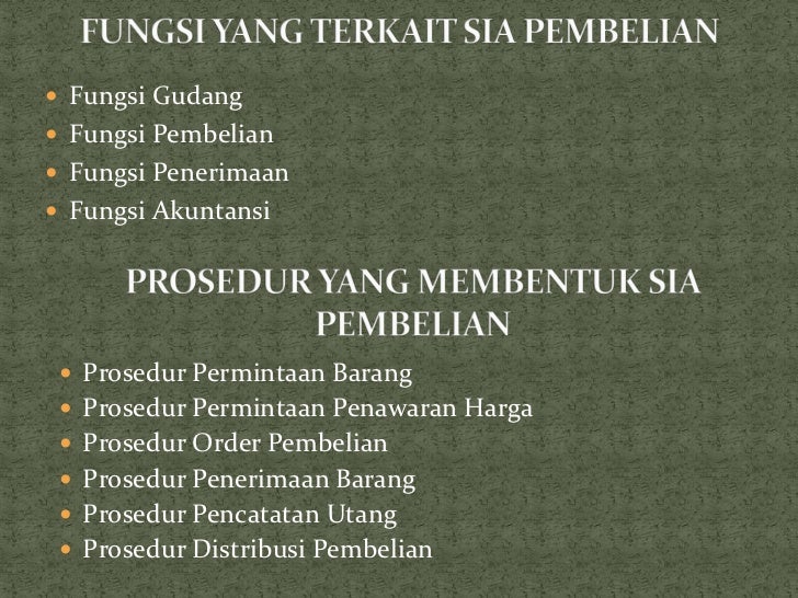 Sistem informasi akuntansi pembelian
