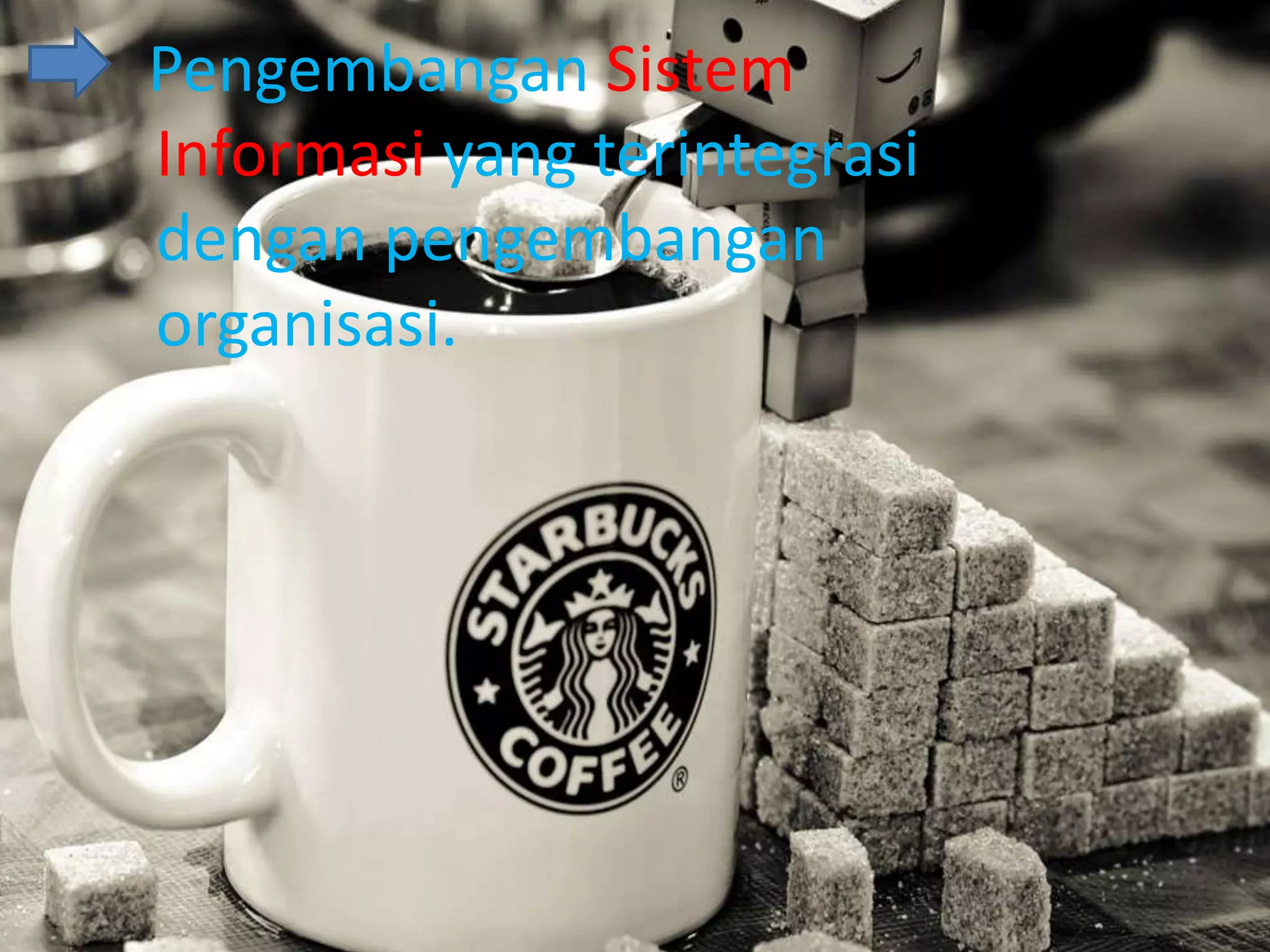 Pengembangan Sistem
Informasi yang terintegrasi
dengan pengembangan
organisasi.
 