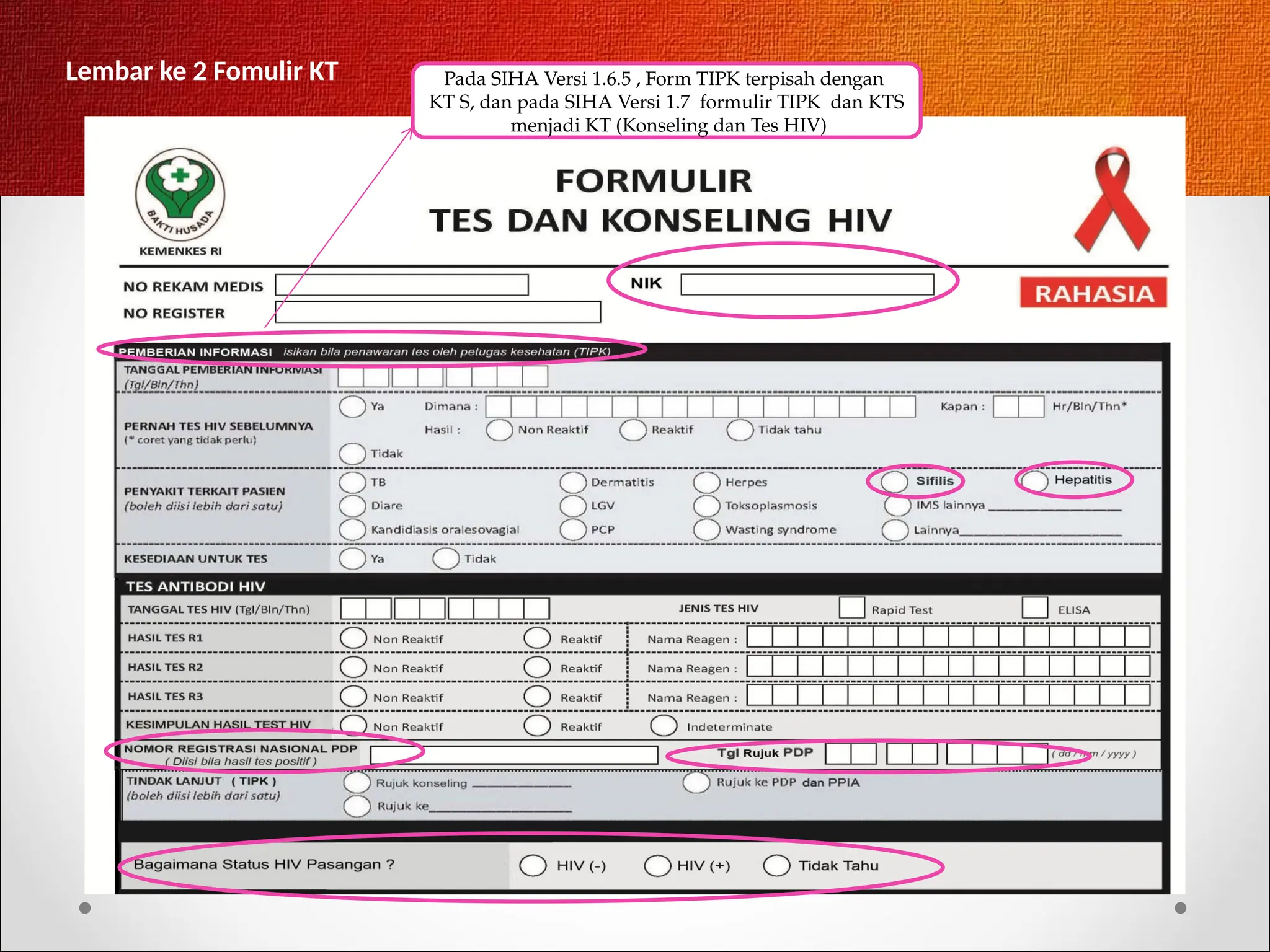 Kt Form SISTEM INFORMASI HIV AIDS DAN IMS_SIHA.pptx