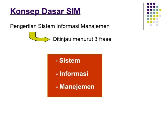 PDF) Pengantar Sistem Informasi Manajemen (Materi BAB I)