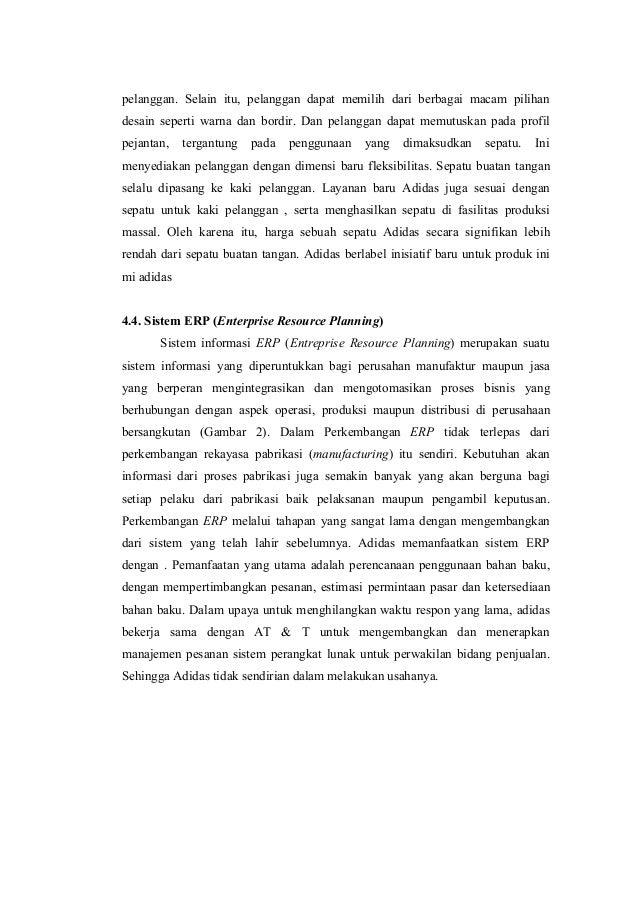 Sistem informasi manajemen adidas