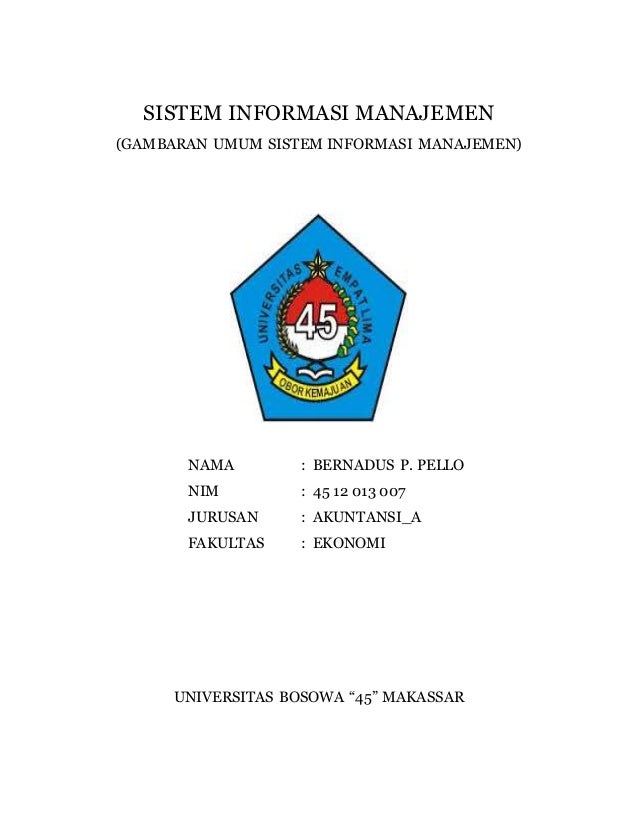 Makalah Sistem Informasi Manajemen Gambaran Umum Sim